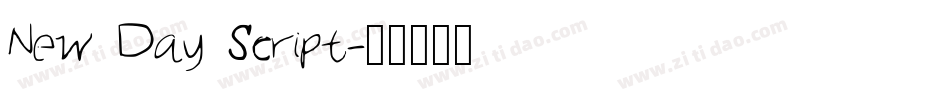 New Day Script字体转换